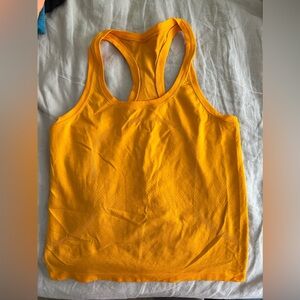 Lululemon Swiftly Tank racer back race length size 6 colour clementine